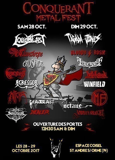 rejoignez-nous pour le festival conquérant metal fest, une célébration explosive de la musique metal avec des performances envoûtantes, des groupes légendaires et une ambiance euphorique. plongez dans l'univers du metal et vivez des moments inoubliables avec des fans passionnés !