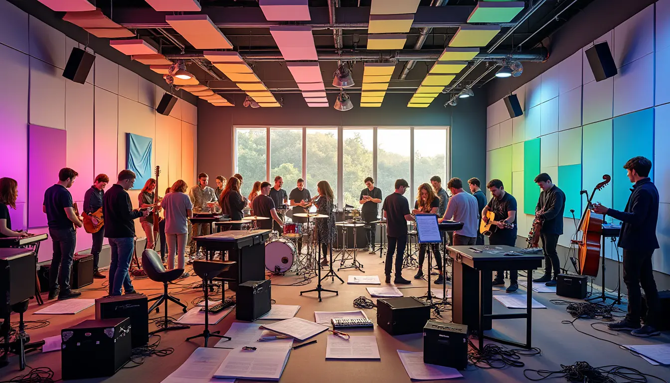 découvrez la salle insonorisée d'almacoustic au mans, qui se transforme en un espace vibrant pour un festival étudiant exceptionnel. un événement à ne pas manquer, alliant musique et convivialité dans un cadre unique!