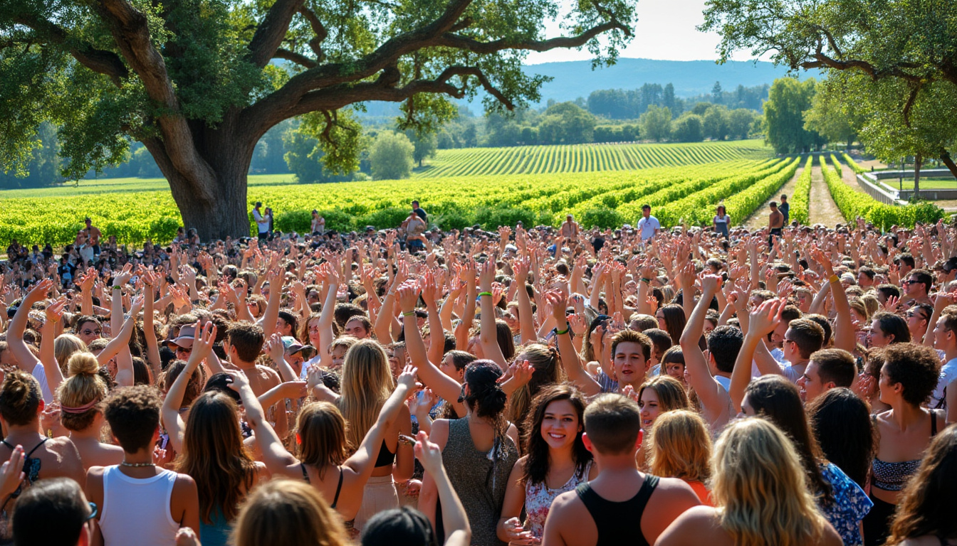 découvrez le festival ma vigne en musique, qui inaugure un nouveau chapitre à narbonne après le succès de saint-marcel-sur-aude. un événement musical inoubliable qui célèbre la rencontre entre art et viticulture au cœur des paysages spectaculaires du languedoc.