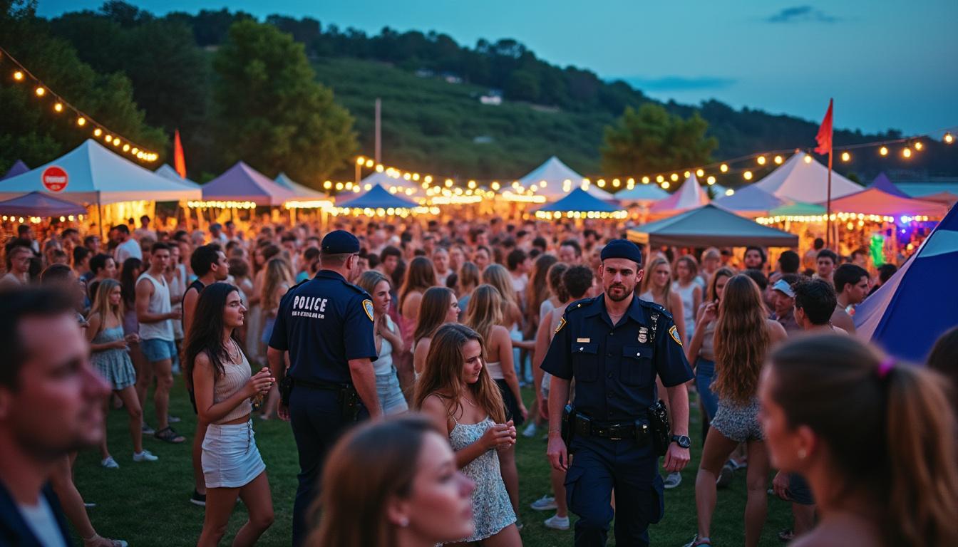 la préfecture de charente-maritime a interrompu un festival de musique clandestin, assurant la sécurité et le respect de la législation. découvrez les raisons et les conséquences de cette intervention.