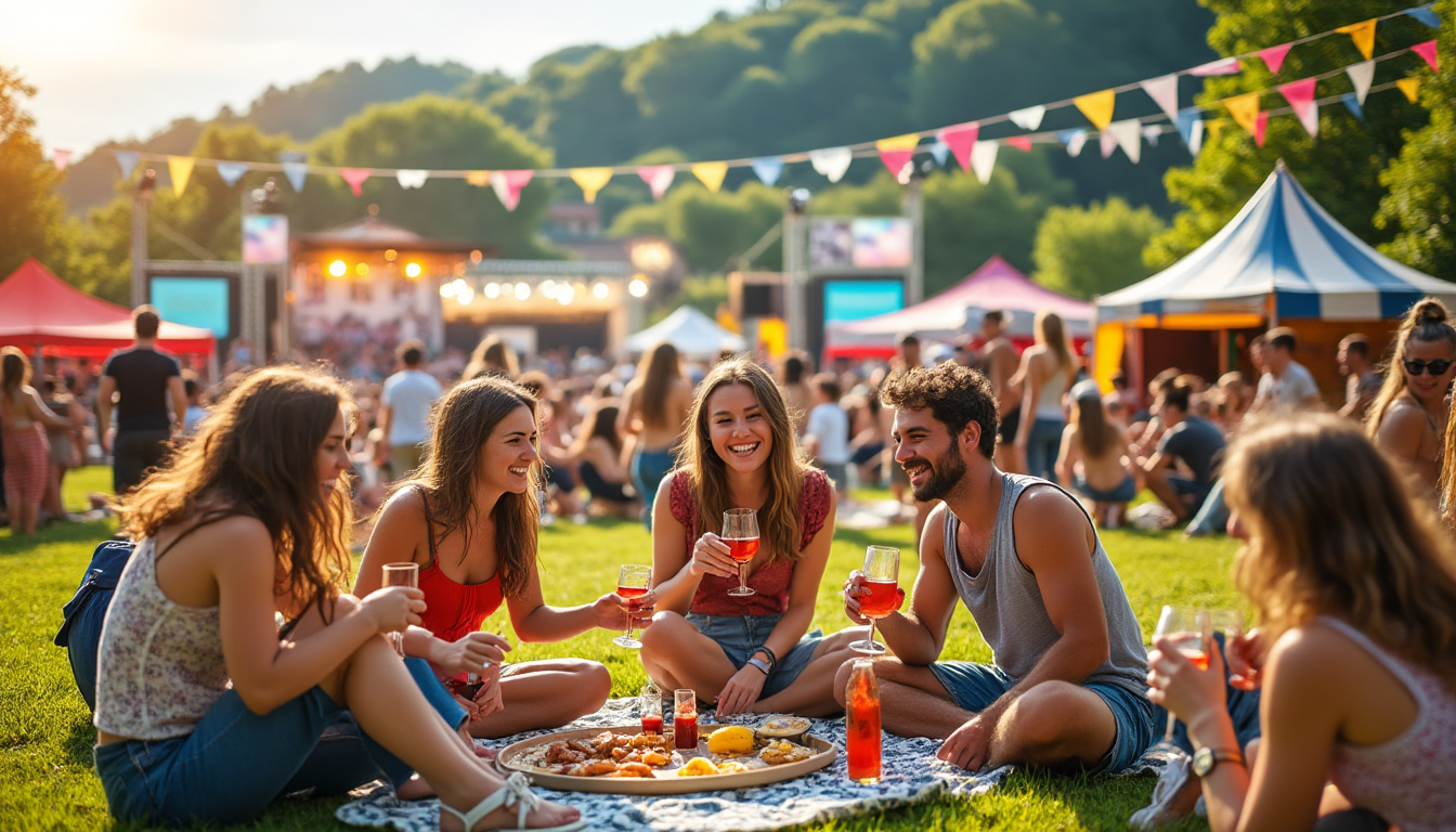 plongez dans l’ambiance festive de la première édition des vieilles charrues à campbon : un festival entre amis, convivialité, concerts inoubliables et découvertes musicales au rendez-vous !