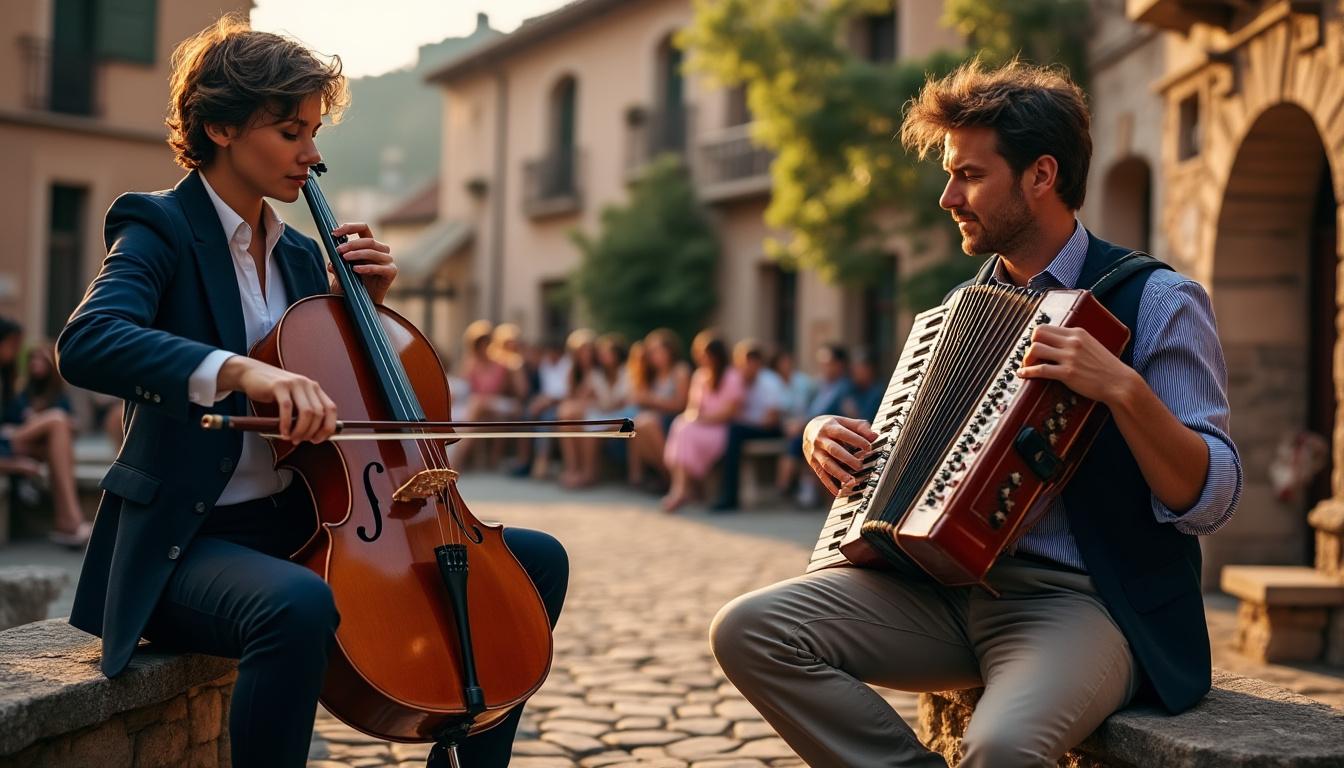 découvrez un concert unique à saint-sever-de-rustan où le violoncelle et l'accordéon fusionnent pour une expérience musicale inoubliable. ne manquez pas cette rencontre exceptionnelle !