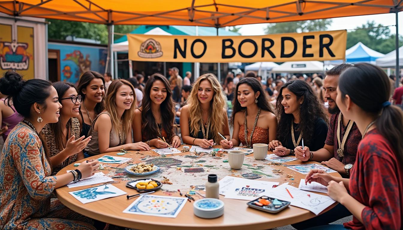 le festival no border de brest explore les questions complexes des appropriations culturelles à travers des débats, expositions et performances engagées.