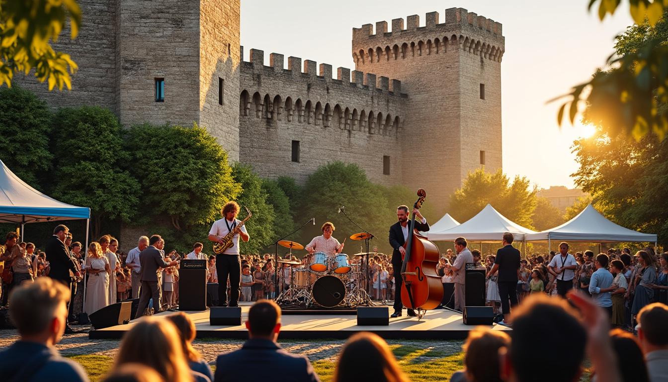 en 2026, le festival jazz en place revient dans son lieu historique au pied du château de dinan, pour une édition riche en musique et en émotions.